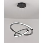 Подвесная люстра iLedex Vision 9225-8+5SD GR+BK