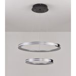 Подвесная люстра iLedex Vision 9225-6+4SD GR+BK