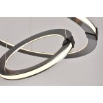 Подвесная люстра iLedex Vision 9225-8+5SD GR+BK