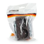 Розетка 2-местная с защитной шторкой Stekker Катрин GLS16-7114-04 49030