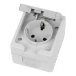 Розетка одноместная с крышкой Stekker PST16-21-54 Велена 49727