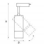 Трековый светодиодный светильник Lightstar Volta 229147