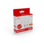 Светодиодная лампа (3 шт.) Gauss Elementary E14 6W 3000К свеча 33116T