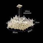 Подвесная люстра Delight Collection P7838-W60 chrome