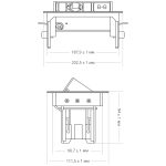 Блок розеток 47 (1 секция и 2 USB) Mebax 00-00001163