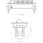 Блок розеток 47 (3 секции и 2 USB) Mebax 00-00001164