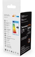 Светодиодная филаментная лампа Gauss Basic Filament Е27 21W 2700К 40712112