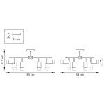 Люстра на штанге Lightstar Rullo LR7283743641 (571728+214437-4+214436-4+202431-8)