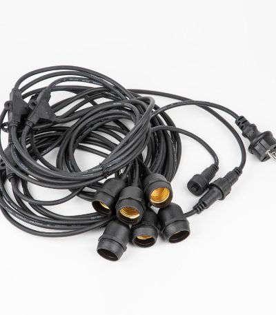 Гирлянда для освещения теплиц Uniel UDL-K230 6/E27/5M IP54 BLACK BELT-LIGHT GREENHOUSE UL-00010925