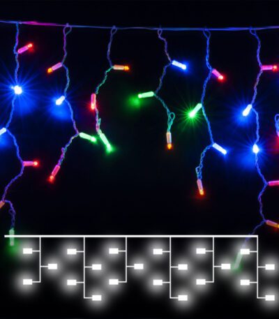 Гирлянда Eurosvet 100-101 100-101 мульти 3*0,6м IP65 a060408