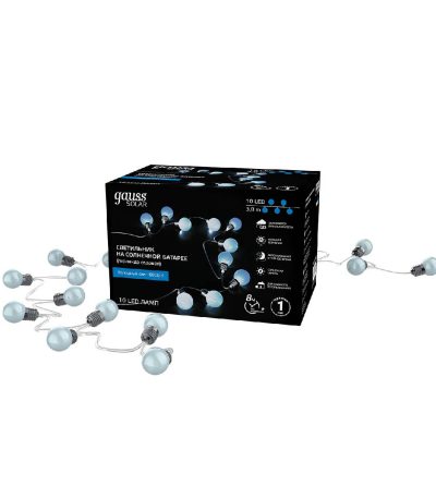 Гирлянда садовая на солнечной батарее Gauss Solar GS033