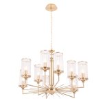Подвесная люстра Crystal Lux GLORIA SP9 BRASS