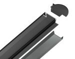 Алюминиевый встраиваемый профиль Ambrella Light Alum Profile GP1001BK/BK