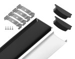 Алюминиевый накладной профиль Ambrella Light Alum Profile GP1600BK