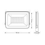 Прожектор светодиодный Gauss Qplus 50W 6500К 613511350