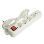 Удлинитель 4-местный с/з с выключателем Stekker Home HM071-41-05 50141