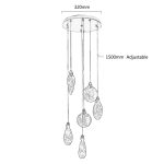 Подвесной светильник Delight Collection Colvin MT9176-6H titanium gold