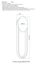 Настенный светильник Crystal Lux NINA AP18W LED BRASS