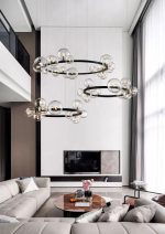 Подвесной светильник Delight Collection Art Deco Bubble KM1294P-24 black/clear