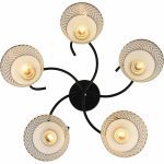 Люстра на штанге Reluce 11391-0.3-05B BK+CR