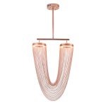 Люстра на штанге Delight Collection Otero 8608P copper