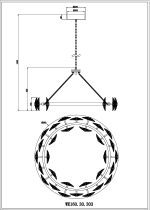 Подвесная люстра Wertmark Pamela WE160.30.303