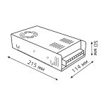 Блок питания Gauss Led Strip PS 12V 400W IP20 40A 202003400