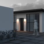 Уличный настенный светильник Maytoni Shim O303WL-L5W3K