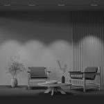 Трековый светодиодный светильник Maytoni Technical Points TR031-2-12W3K-B