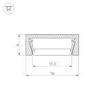 Алюминиевый профиль Arlight MIC-M-2000 WHITE 044543