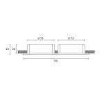 Встраиваемый светильник Hesby Lighting Breeze HSBL_0175