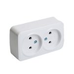Розетка накладная 2-местная Stekker Basic PST10-502-20 50075
