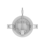 Встраиваемый светодиодный светильник Gauss Frameless круг 967511209