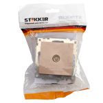 Розетка телевизионная 1-местная Stekker Катрин 39600