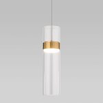 Подвесной светильник Eurosvet Lumen 50244/1 LED латунь/прозрачный a061286