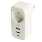 Сетевой фильтр 1-местный с/з Stekker Nova HM81-11-1 50142