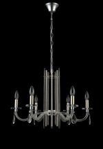 Подвесная люстра Crystal Lux AURELIO SP6 GOLD+CHROME/TRANSPARENT