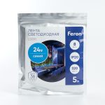 Светодиодная лента Feron LS530 24В 2110 8Вт/м синий 5м IP20 48267