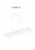 Подвесной светодиодный светильникк Moderli Holo V1940-PL