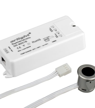 ИК-датчик Arlight SR-8001B Silver (220V, 500W, IR-Sensor) 020208