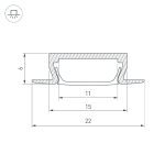 Профиль Arlight MIC-FS-2000 ANOD 038688