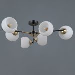 Люстра на штанге Illumico IL0469-6CSQ-24 BK AB LIBRA