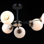 Люстра на штанге Illumico IL0715-6CSQ-24 BK GD LIBRA