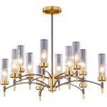 Люстра на штанге Illumico IL5177-6+6PLS-29 BRASS TUBO