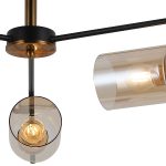 Люстра на штанге Illumico IL8248-3COU-79 BK GD