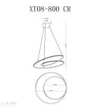 Подвесная люстра iLedex Axis XT08-D800 CR