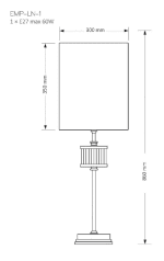 Настольная лампа Kutek Mood Empoli EMP-LN-1(N)