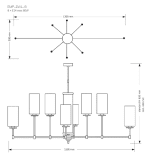 Люстра на штанге Kutek Mood Empoli EMP-ZWL-8(Z)