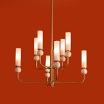 Люстра на штанге Freya Sunspot FR5482CL-08BS