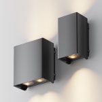 Уличный настенный светильник Maytoni Shell O570WL-L10B3K